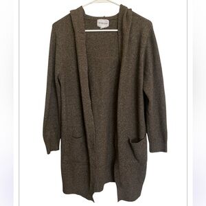 Olive + Oak Brown Hooded Cardigan